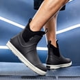 thumbnail image 5 of DeHolifer Women's Deck Boots Ankle Rain Boots Fishing Boots Rubber Waterproof Slip-Resistant Outdoor Work Shoes, 5 of 7
