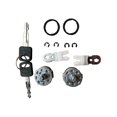 thumbnail image 2 of Cilindro de cerradura de puerta de automóvil y llaves para F350 F2501997-1999 Super Duty 7C3Z1521990A Plata, 2 of 5