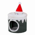 thumbnail image 2 of Casa navideña para gatos, tienda de campaña para gatos, decorativa, resistente a arañazos, para interior y exterior, nido para gatitos, cama de, 2 of 8