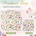 thumbnail image 2 of 50 Pack 5 Styles Assorted Floral Napkins for Decoupage Decorative Decoupage Napkins Cocktail Decorative Paper for Birthday Party Beautiful Gorgeous, Each Unfolded 13 Inch (Wildflower)---, 2 of 6