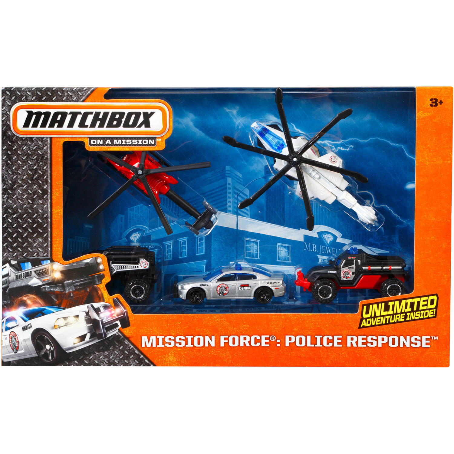 Strike Squad & Police Response Playset *NEW* Lot Of 2 Matchbox Mission Force 