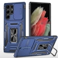 thumbnail image 1 of Armor Magnetic Ring Stand Compatible Samsung Galaxy S23 Ultra/s23p/s23 With Slide Camera Lens Protection Cover, 1 of 3