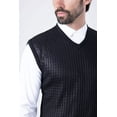 thumbnail image 6 of Barabas Men's Shiny Sleeveless Fisherman Knitted Sweater Vest WV201, 6 of 11