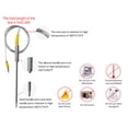 thumbnail image 2 of Zootealy Wireless Bluetooth Meat Thermometer with 2 Stainless Steel Probes - BBQ Temperature Gauge with Remote Control, Magnetic Back, Grey - App Controlled Kitchen Cooking Thermometer, 2 of 7
