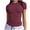B-Burgundy, variant on Wyobmus Womens T Shirts Summer Basic Pullover Tops Short Sleeve Slim Fit Tees Cute Crew Neck Gym Workout Blouse A-Khaki