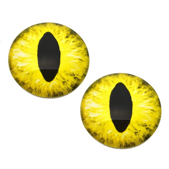 Yellow Dragon or Cat Glass Eyes