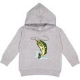thumbnail image 2 of Inktastic Leaping Bass Fish Toddler Hoodie, 2 of 4