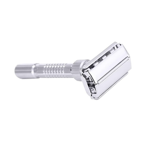 Guardoinrt Manual Double Edge Safety Razor Plated with 5 Blades Reusable for Travel Men