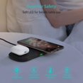 thumbnail image 3 of Choetech - 2Pack Dual Wireless Charger 5 Coils Qi Certified Fast Wireless Charging Pad, 3 of 3