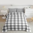 thumbnail image 2 of Homewish Geometric Plaid Full Size Comforter Sets 3-Piece for Teens Boys Girls,Abstract Grid Bedding Comforter Set,Abstract Retro Vintage Lightweight Bedding Sets,Breathable Home Decor,Reversible, 2 of 8