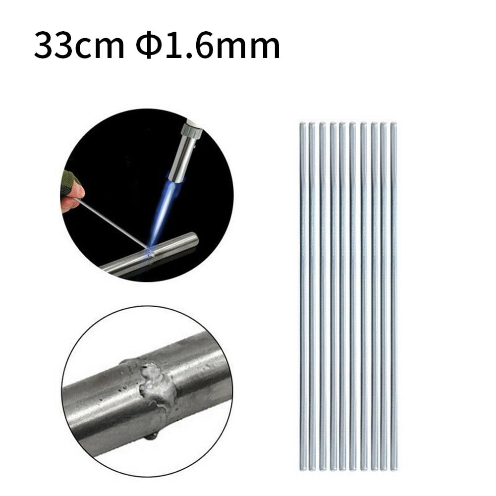 10pcs Solution Welding Flux-Cored Rods Aluminum Wire Brazing Tools 33cm 2.0mm US