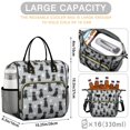 thumbnail image 5 of Labrador Retriever and Dog Paw Print Insulated Leakproof Lunch Box for Women, Large Lunch Bag for Tween Teen Adult, Loncheras Para Mujer for Work Beach Travel Picnic Camping, 5 of 6