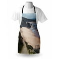 thumbnail image 3 of Beach Apron Western Portugal Ocean Coastline at Low Tide Vignettes Shot Canyons Wild Neat Scenery, Unisex Kitchen Bib Apron with Adjustable Neck for Cooking Baking Gardening, Multicolor, by Ambesonne, 3 of 3