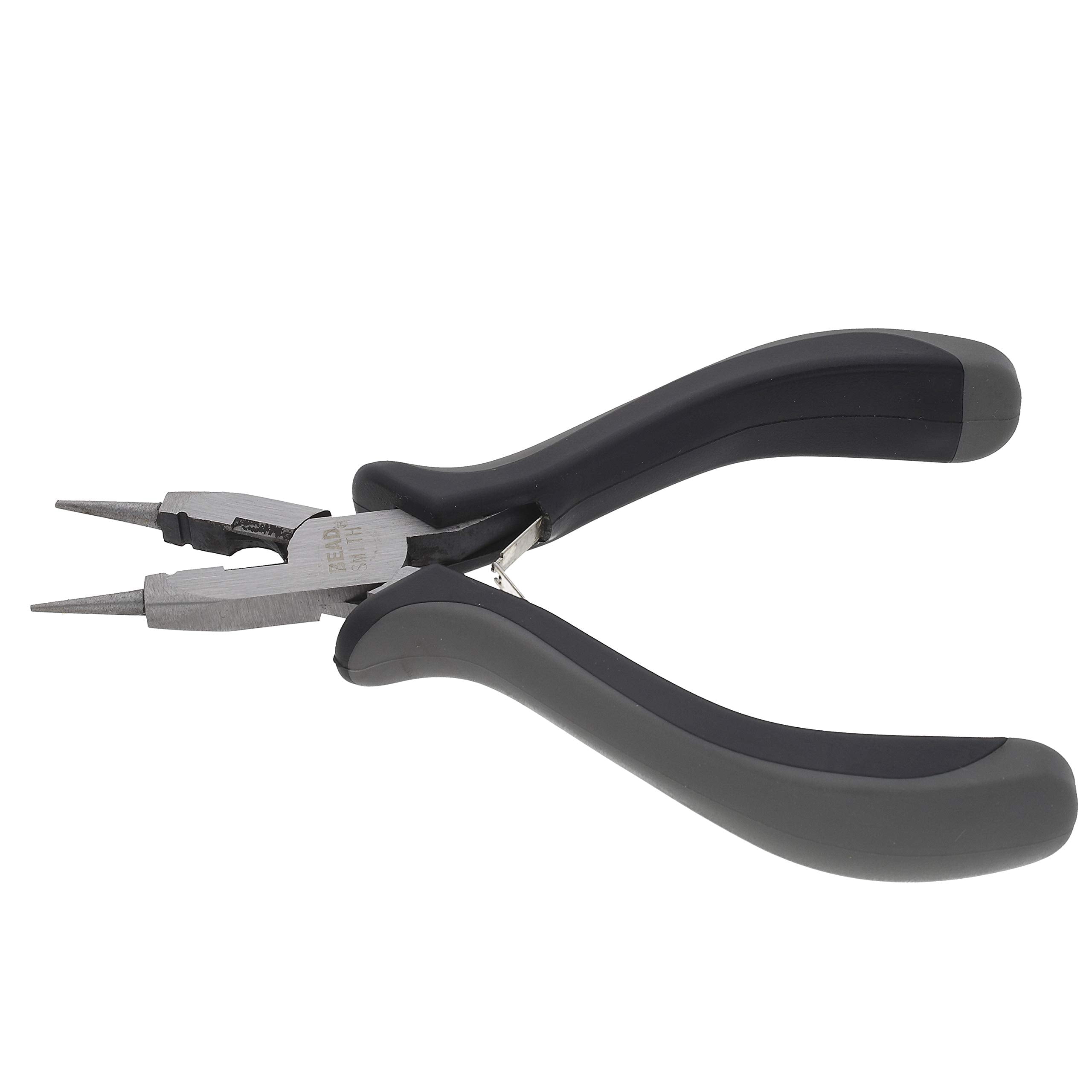 The Beadsmith 4-in-1 Ergonomic Pliers - All-Purpose Jewelry Making Tool w/Comfort Grip, 5.25”, Create Loops, Cut and Flatten Wire, Close Jump Rings