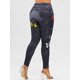 thumbnail image 4 of Más el tamaño de 3D de talle alto mariposa de la impresión Jeggings Rosegal Leggings de talla grande, 4 of 5