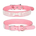 thumbnail image 3 of CHOK Dog Collar  Cat Collar  Rhinestone Bow Pet Collar  Pink  XS, 3 of 6