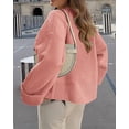 thumbnail image 2 of Suéter PRETTYGARDEN para Mujer Oversized Peludo Rosa Talla S, 2 of 8