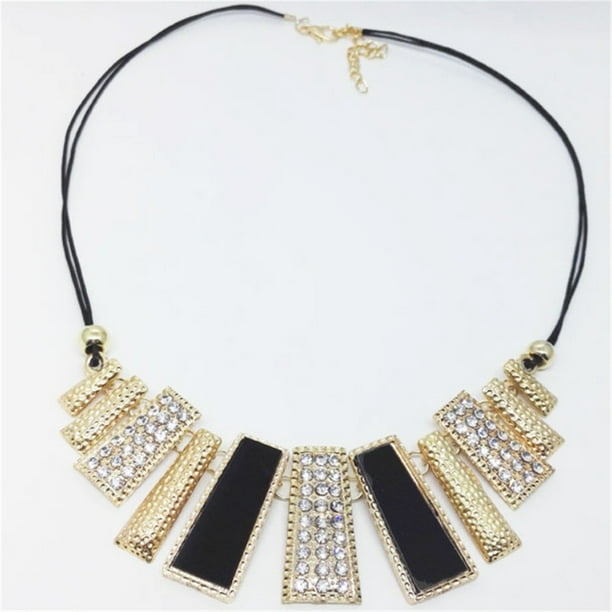 Collar para mujer, joyería para mujer, joyería para mujer, estilo bohemio occidental, tendencia de moda, collar de alta gama para mujer, collar de moda negro