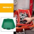thumbnail image 3 of OUNONA 2Pcs Heavy Duty Green Oil Drain Pans for Collection Automotive Maintenance Use, 3 of 8