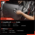 thumbnail image 2 of A-Premium Front Driver Side Exterior Door Handle with Keyhole Compatible with Hyundai Accent 2012-2020, Primed Black, Replace# 826511R000, 826521R000CA, 2 of 9