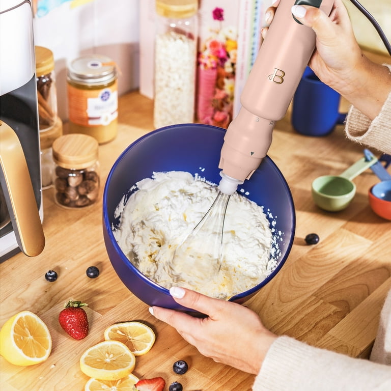Beautiful 2-Speed Immersion Blender with Chopper & Measuring Cup
