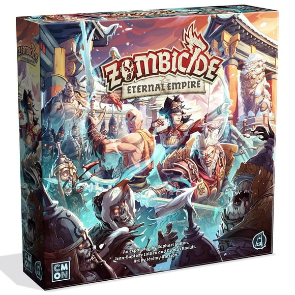 Zombicide White Death: Eternal Empire Expansion - Harness Chi Power in a 10-Mission Campaign, Cooperative Strategy Game with Tabletop Miniatures, Ages 14+, 1-6 Players,