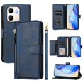 thumbnail image 4 of FOXDOCK Funda Tipo Cartera para Tecno Pop 10 Cuero PU con Cremallera y Correa de Muñeca, Ranuras para Tarjetas, Soporte Plegable, Cierre Magnético, 4 of 5