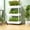 WHITE, variant on 3 Tier 4 Tier Rolling Plants Stand with Wheels - Space Saving Storage Cart for Indoor Outdoor Use - Narrow Utility Trolley for Balcony Living Room Kitchen Garden - Easy Assembly Moving Rack