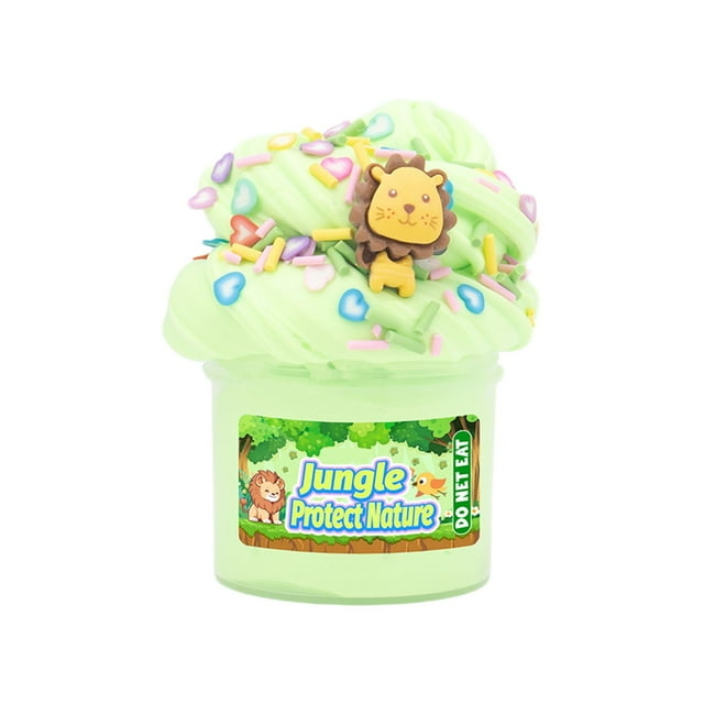 Green Butter Clay Toy 70Ml Non Settling Stretchy Diy Craft Green Color With Accessories For Creative Play Sensory Fun