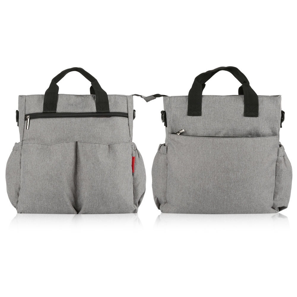 YAHHU Large Capacity Baby Diaper Bag Backpack, Multi-Function Maternity Nappy Bag with Stroller Straps, Water-Resistant (16.54 inches / 42 cm), Gray [cite: 11]