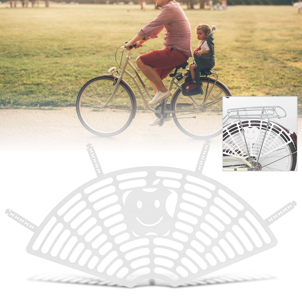 Bike Wheel Guard, Prevent Scratching Feet Spoke Protector White