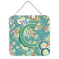 thumbnail image 7 of Carolines Treasures CJ2015-BDS66 Letter B Circle Circle Teal Initial Alphabet Wall or Door Hanging Prints 6HX6W, 7 of 7