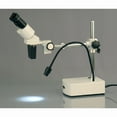 thumbnail image 3 of AmScope 10X-15X Binocular LED Stereo Microscope Boom Arm with Gooseneck Light, 3 of 4
