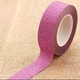 thumbnail image 1 of Flmtop 10m Glitter Washi Sticky Paper Masking Adhesive Tape Label Decorative DIY Craft, 1 of 10