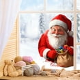 thumbnail image 6 of 3D Christmas Santa Claus Window Stickers Holiday Decorative Vinyl Clings for Glass Doors Windows Store Displays and Home Decor Stereoscopic Effect Stickers Festive Decoration, 6 of 7