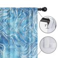 thumbnail image 4 of Blackout Kids Curtains,Blue White Tie Dye Wave Pattern Childrens Insulated Curtains Set Of 2,Bedroom Essentials,Toddler Room Decor 42"x63", 4 of 5