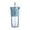 Blue, variant on 100Fens Reusable Coffee Tea Cups Iced Coffee Cup with Straw and Lid, Leakproof Clear Plastic Cups Tumbler, Double Wall Insulated Smoothie Tumbler, Wide Straw for Bubble Tea