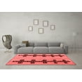 thumbnail image 3 of Ahgly Company Indoor Square Oriental Red Modern Area Rugs, 3' Square, 3 of 4