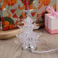 thumbnail image 2 of Glowing Christmas Tree LED Light USB Night Light RGB 7 Color Flashing Light Table Lamp Decorative Bedside Lamp for Home Decor Christmas Gifts (Silver Tree Top), 2 of 9