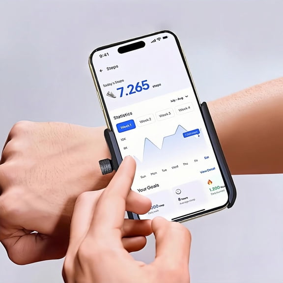 GJX Rotatable Wrist Phone Holder for Running,Universal Forearm Armband Workout Mount for Outdoor Sports Sports Armband Cell Phone Holder