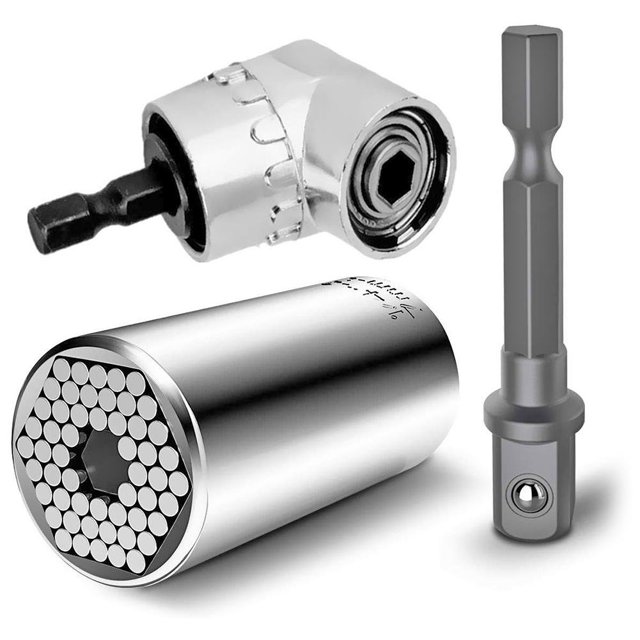 Llave dinamométrica universal Llave de manguito de enchufe + Taladro eléctrico de ángulo de 105 grados Likrtyny 3wq4dw5up4yz2wa3