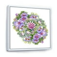thumbnail image 3 of Designart 'Bouquet With Daisies and Purple Chrysanthemums' Traditional Framed Canvas Wall Art Print, 3 of 5