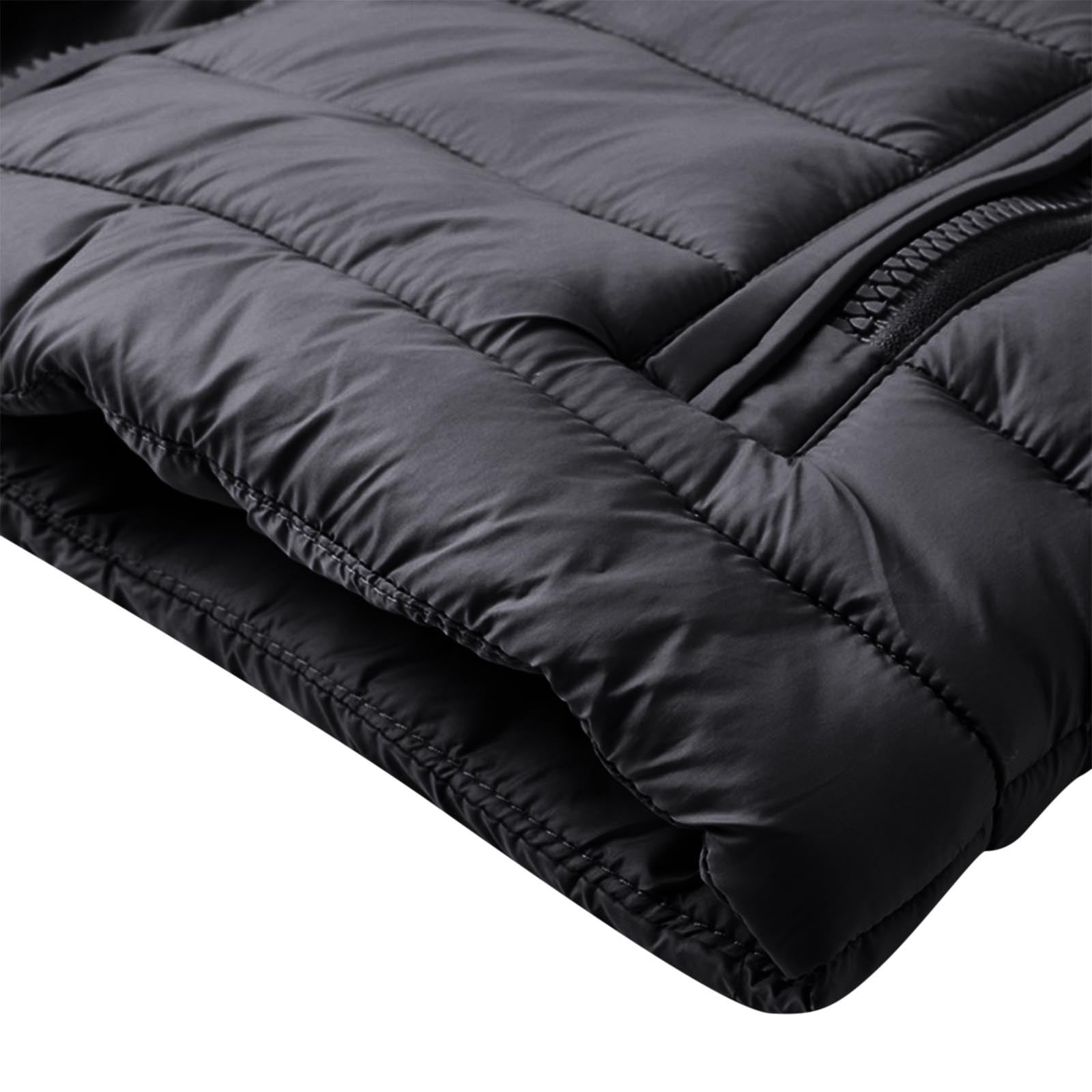 safuny Men's Lightweight Packable Insulated Puffer Vest Outerwear, Warm Winter Sleeveless Jacket for Golf Running Black XXXL