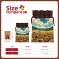 thumbnail image 3 of Rocae Field Style Bicycle Young Sunflower Print Christmas Drawstring Linen Gift Bag with Drawstrings Treat Bag Goody Present Bags for Christmas Party Favor, 3 of 8