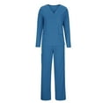 thumbnail image 4 of Aofany Women's Scrub Set Classic V-Neck Top and Jogger Pants Nursing Uniform Scrubs for Women Set, 4 of 6
