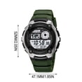 thumbnail image 3 of Digital Watch Luminous Sports Alarm Chronograph Countdown Timer Waterproof Multi Function Durable Easy Operation Night Use, for Running Hiking Camping Fitness Outdoor Work School Daily Wear, 3 of 8