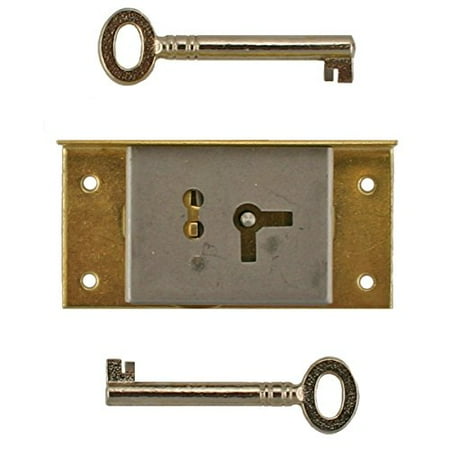 Left Hand Cabinet Door Or Drawer Brass Half Mortise Lock W Two Skeleton Keys S 20l Walmart Canada