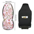 thumbnail image 3 of Polka dot tea party floral print Car Seat Cover 2 Piece Set Saddle Blanket Carseat Universal Fit for Vehicle Sedan SUV, 3 of 5