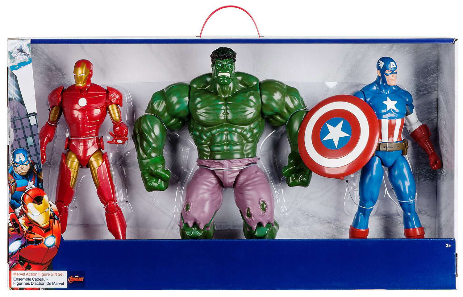 Gift Marvel Sweet Box with Captain America & Hulk PezHariboMaoamCandy 