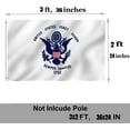 thumbnail image 3 of Oneluffy US Coast Guard Flag 2x3 Outdoor Double Sided- United States Coast Guard Flag Military Flags USCG Flags with 2 Brass Grommets for Indoor Outside, 3 of 9